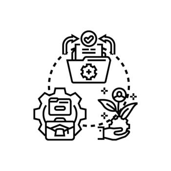 Business forms process misalignment causing operational problems inefficiency vector