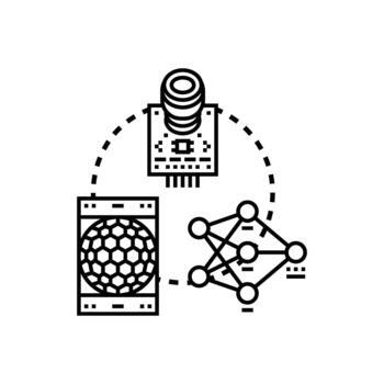 modular aprendizaje sistema. desarrollando artificial inteligencia conceptos vector