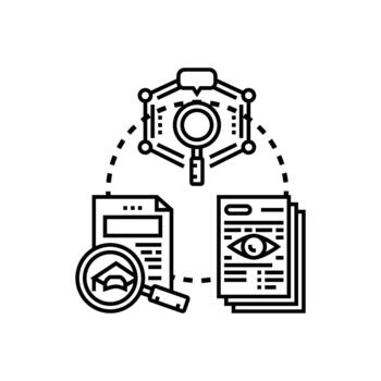 Study procedures concept selecting data analysis set vector