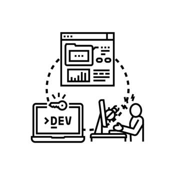 software error serie fijación proceso llave desarrollo solución vector