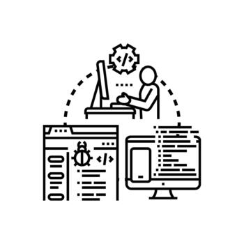 desarrollador hallazgo codificación errores conjunto de estilos fijación software loco vector