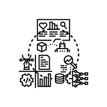 aprendiz lms formas analítica concepto capturar educativo datos vector