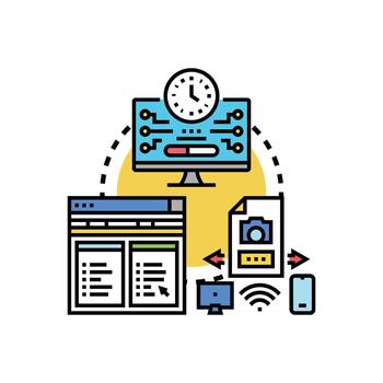 colaborativo cargas intercambiar y datos compartiendo proceso vector