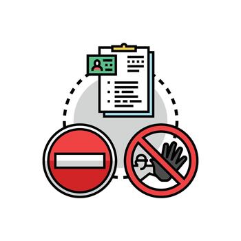 Entry security process authorizing access checking modern set document vector