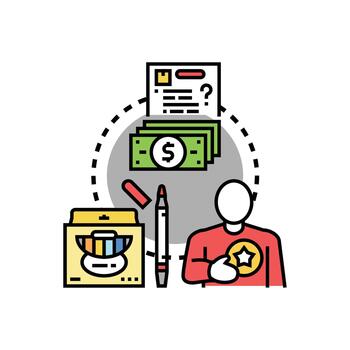 Creative process styleset generating range value payment vector