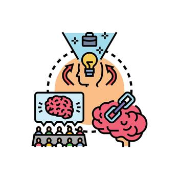desarrollando conceptual pensando variedad diseños problema resolviendo proceso vector