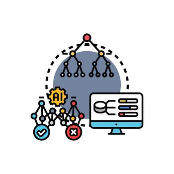 multiestilo formas reactivo decisión haciendo utilizando artificial inteligencia algoritmos vector