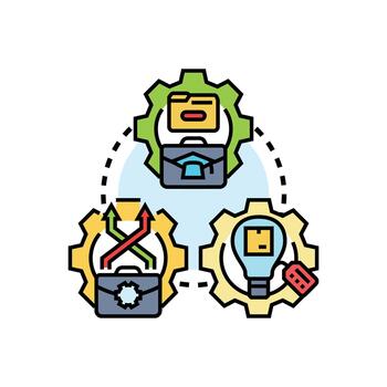 formas tarea paso por paso flujo de trabajo concepto proceso vector