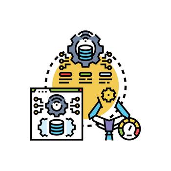 optimizando digital flujo de trabajo automatizado formas datos Procesando operaciones vector