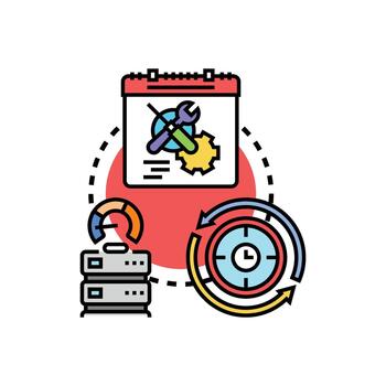 carga de trabajo formas eficiencia concepto optimizando hora administración con datos vector