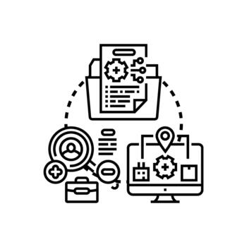técnico documentación escritura proceso formas desarrollo flujo de trabajo vector