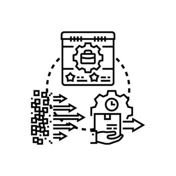 optimizando datos flujos de trabajo eficiente edición negocio procesos vector