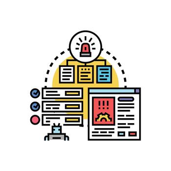 Creating software system documentation multistyle development progress tracking vector