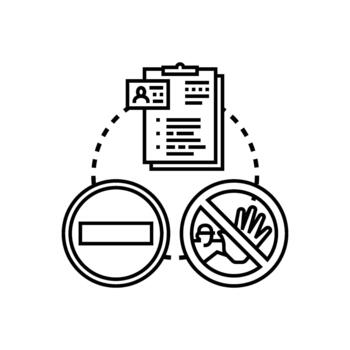 entrada variedad seguridad proceso autorizando acceso comprobación documento vector