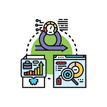contenido actuación objetivos desarrollo estrategia concepto formas vector