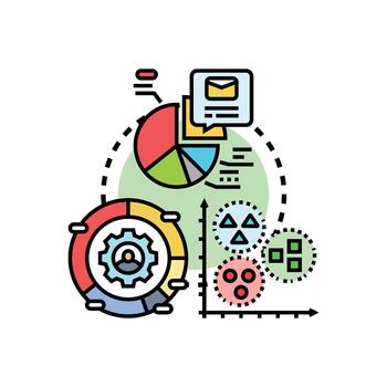 Abc usage based segmentation for customer data analysis vector