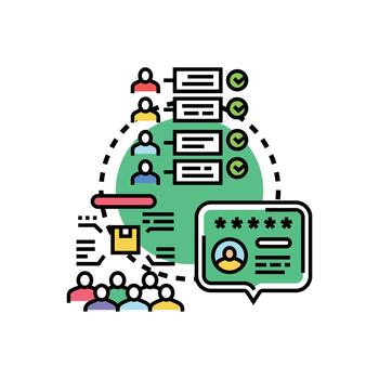 cliente aprendizaje programa conceptos cliente satisfacción desarrollo vector