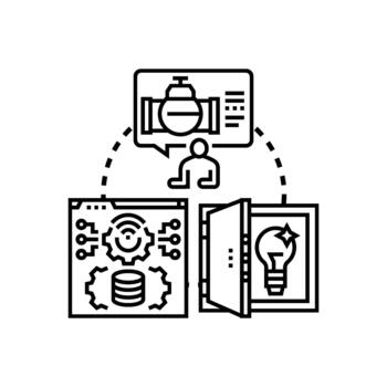 Technical infrastructure problem solving concept vector