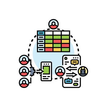 Usability testing. process analyzing user experience feedback vector