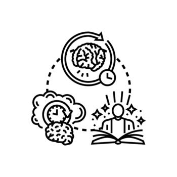 memoria SIDA para rápido pensando aprendizaje proceso vector