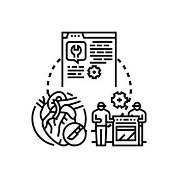 forms Operating instructions complex tasks processes vector