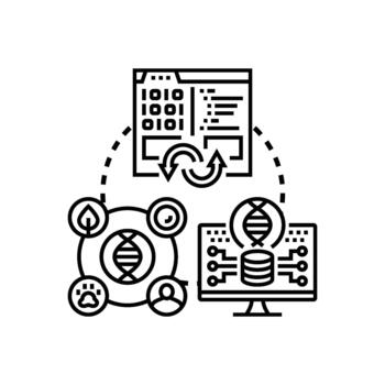 colaborativo moderno código ascendencia explorador genético datos origen vector