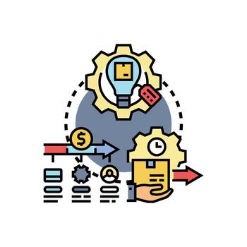 Code minimal workflow development process project management vector