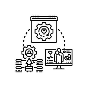 forms Prescriptive guidance analytics system providing data driven recommendations vector