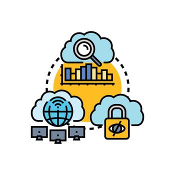 nube conceptos solución arquitecto desarrollando informática red seguridad vector