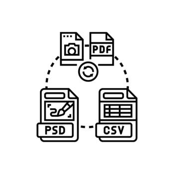 File format transform data. converting concept vector