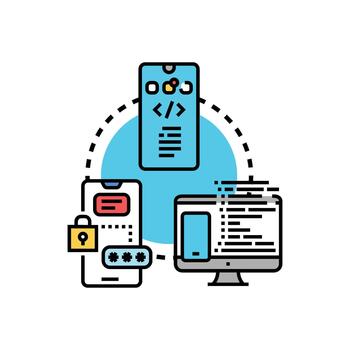 Mobile application security testing process protecting data vector