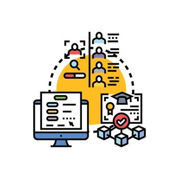 User multipack authentication set authorization process concept vector