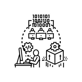 software desarrollo conjunto de estilos apoyo trabajo en equipo variantes codificación proceso vector