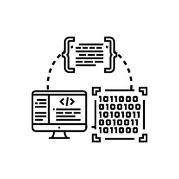 Programming language evolution translating range code into binary vector