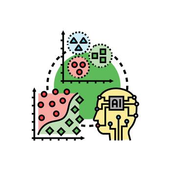 artificial inteligencia Procesando datos diversidad rápido reconocimiento vector
