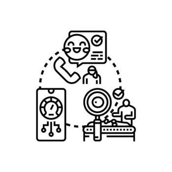 Application designs security concept developing secure software systems vector