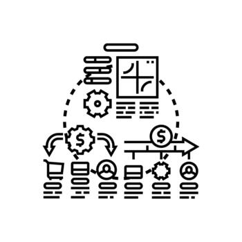 programación pasos flujo de trabajo edición desarrollo proceso Ingenieria concepto serie vector