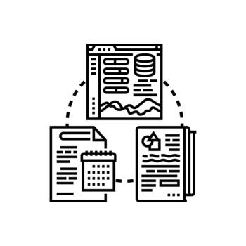 Executive reporting dashboard forms visualizing business data styles analytics vector