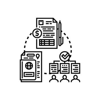 origen autenticidad documento verificación proceso tipos concepto vector