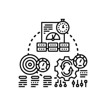 mejorando llave actuación indicadores actuación desarrollo multiestilo proceso vector