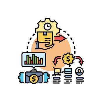 conceptos proceso flujo de trabajo sistema desarrollo optimizando negocio operaciones vector