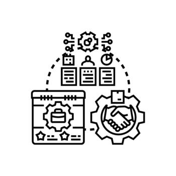 Programming styles lifecycle frameworks developing agile software solutions vector