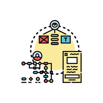 User interface range design process browser edition based application vector