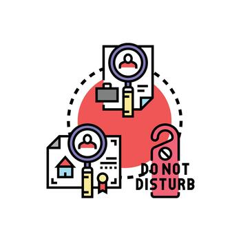 Task verification simplified management process concept forms vector