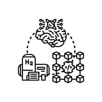 simplified forms Conceptualizing data storage brain processing vector