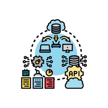 Task orchestration system managing cloud computing process clean data flow vector