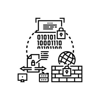 Secure origin over https digital network safety multipack vector