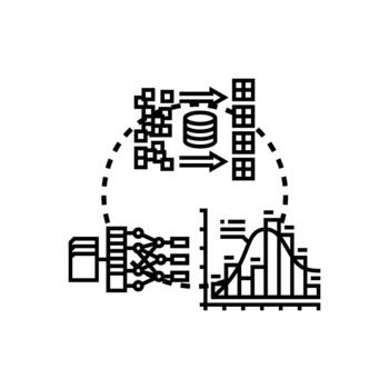 High dimensional data mix processing analysis concept vector