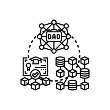 formas blockchain establecido fuente controlar sistema desarrollando innovador software vector