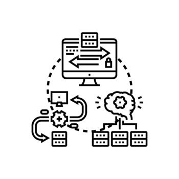 datos comunicación capa paquete múltiple red programación concepto vector